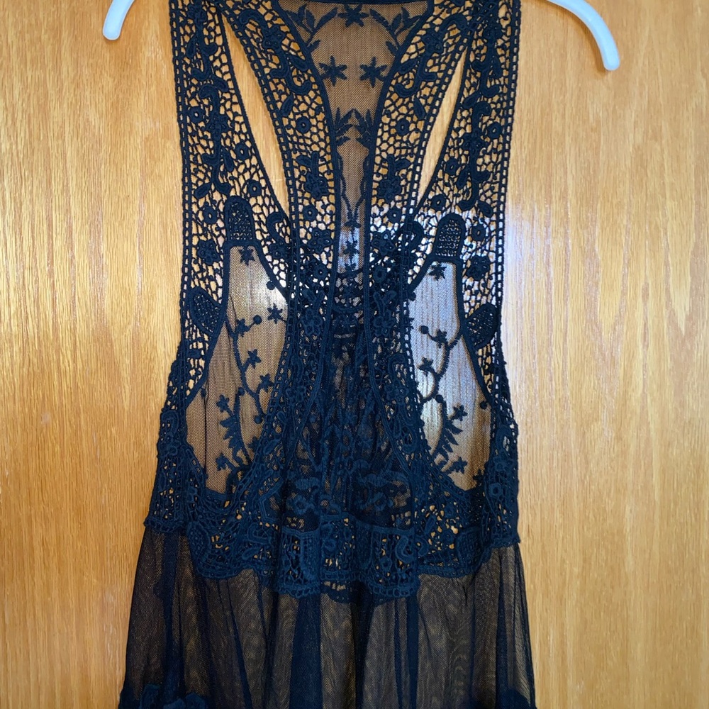 Elegant Black Lace Blouse